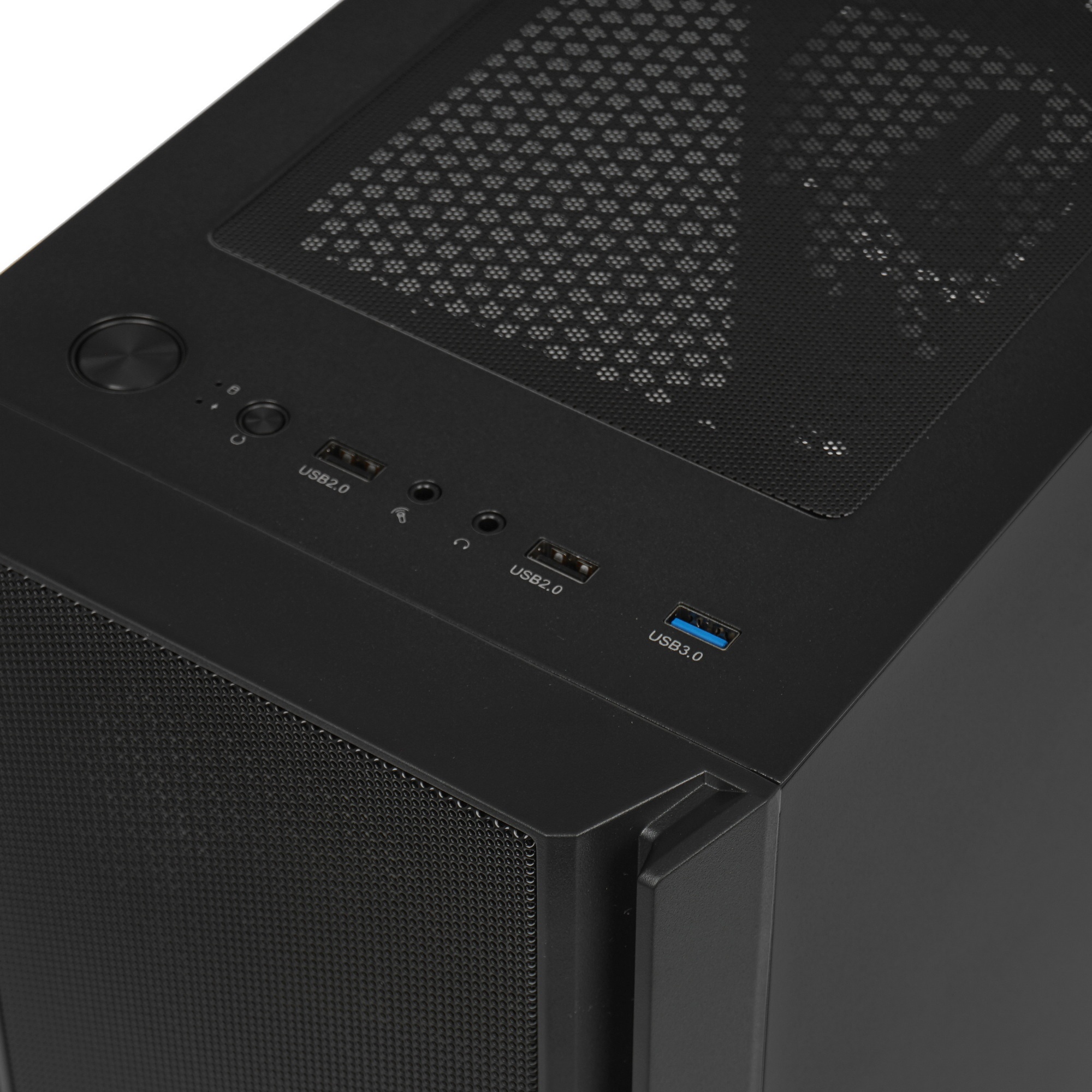 XASTRA Корпус A402M 4FRGB Black mATX/Mesh/full-size TG/4x120mm FRGB fans/ A402M-4FC12F-BK