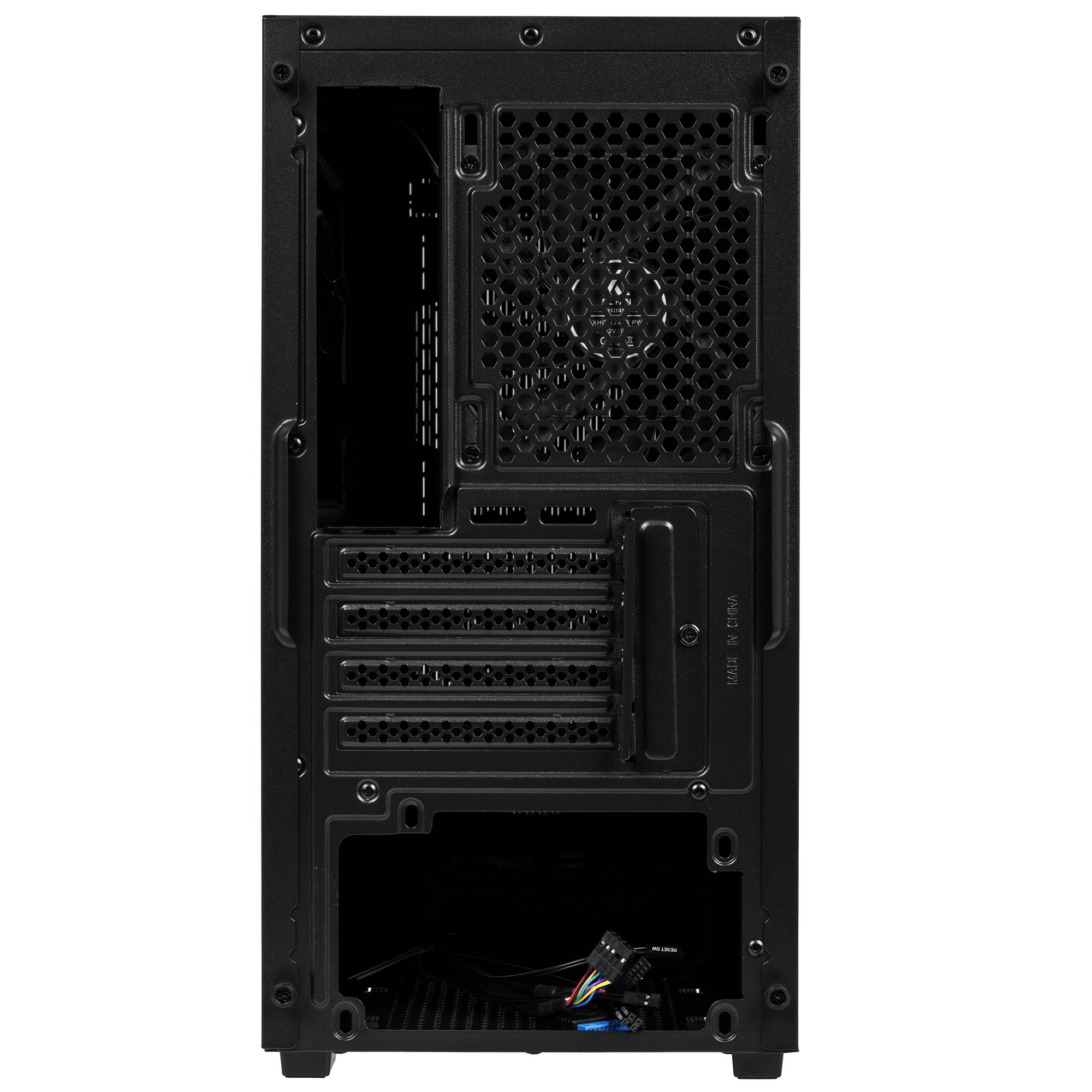XASTRA Корпус A307M 2BK SI Black mATX/Mesh/Metal left panel / 2x120mm PWM FC black fans/ A307M-2FC12