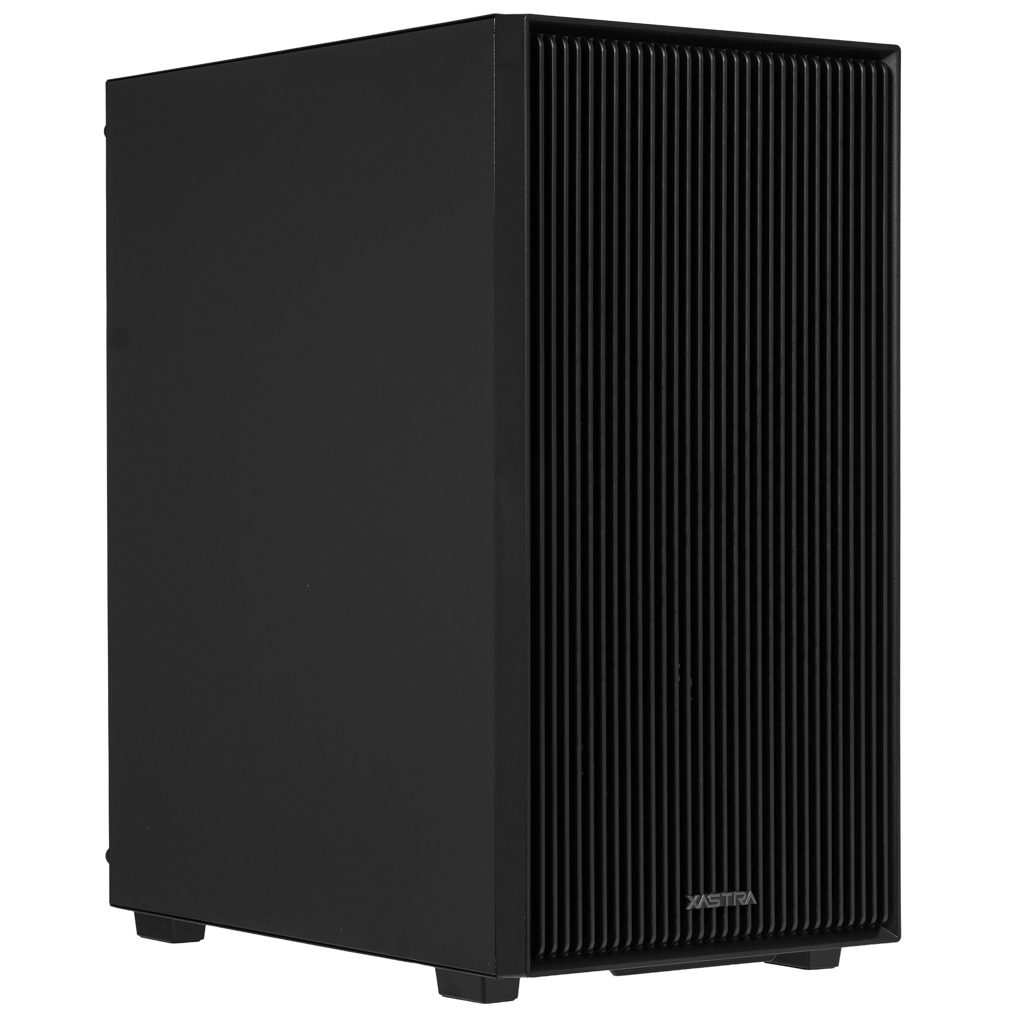 XASTRA Корпус A307M 2BK SI Black mATX/Mesh/Metal left panel / 2x120mm PWM FC black fans/ A307M-2FC12