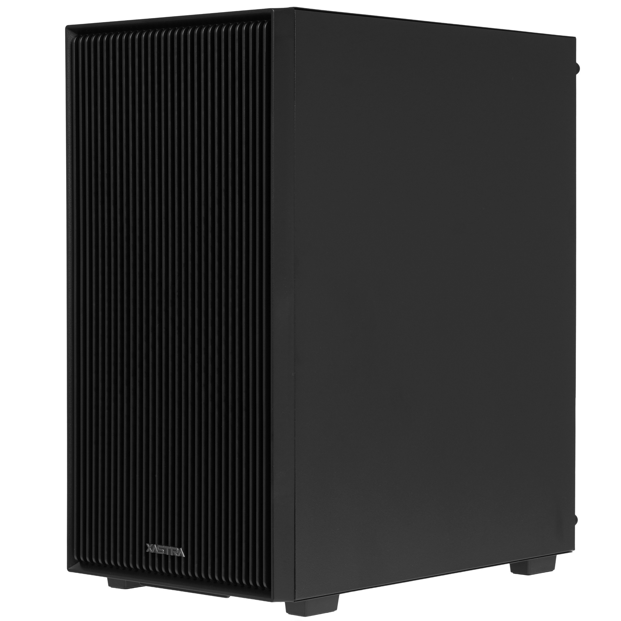 XASTRA Корпус A307M 2BK SI Black mATX/Mesh/Metal left panel / 2x120mm PWM FC black fans/ A307M-2FC12