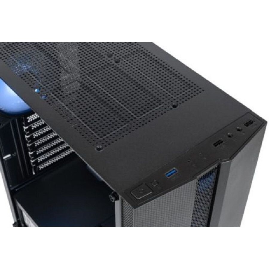 Компьютерный корпус ATX Eurocase A85 4ARGB черный без БП закаленное стекло USB 3.0