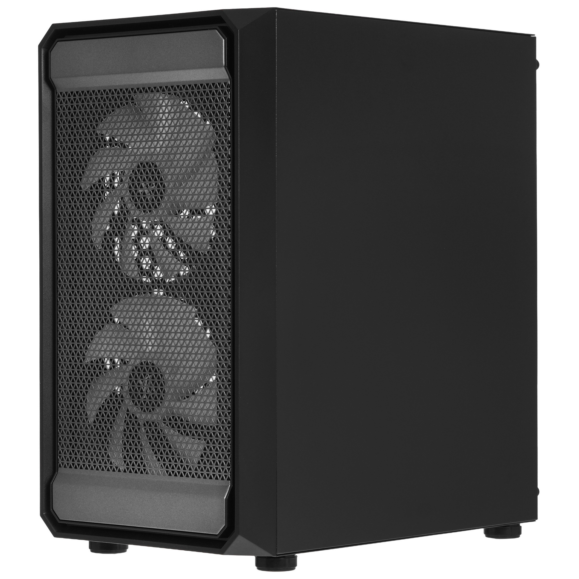 XASTRA Корпус A303M 3ARGB Black mATX/Mesh/ tempered glass / 2x140mm + 1x120mm ARGB PWM fans/ Door/