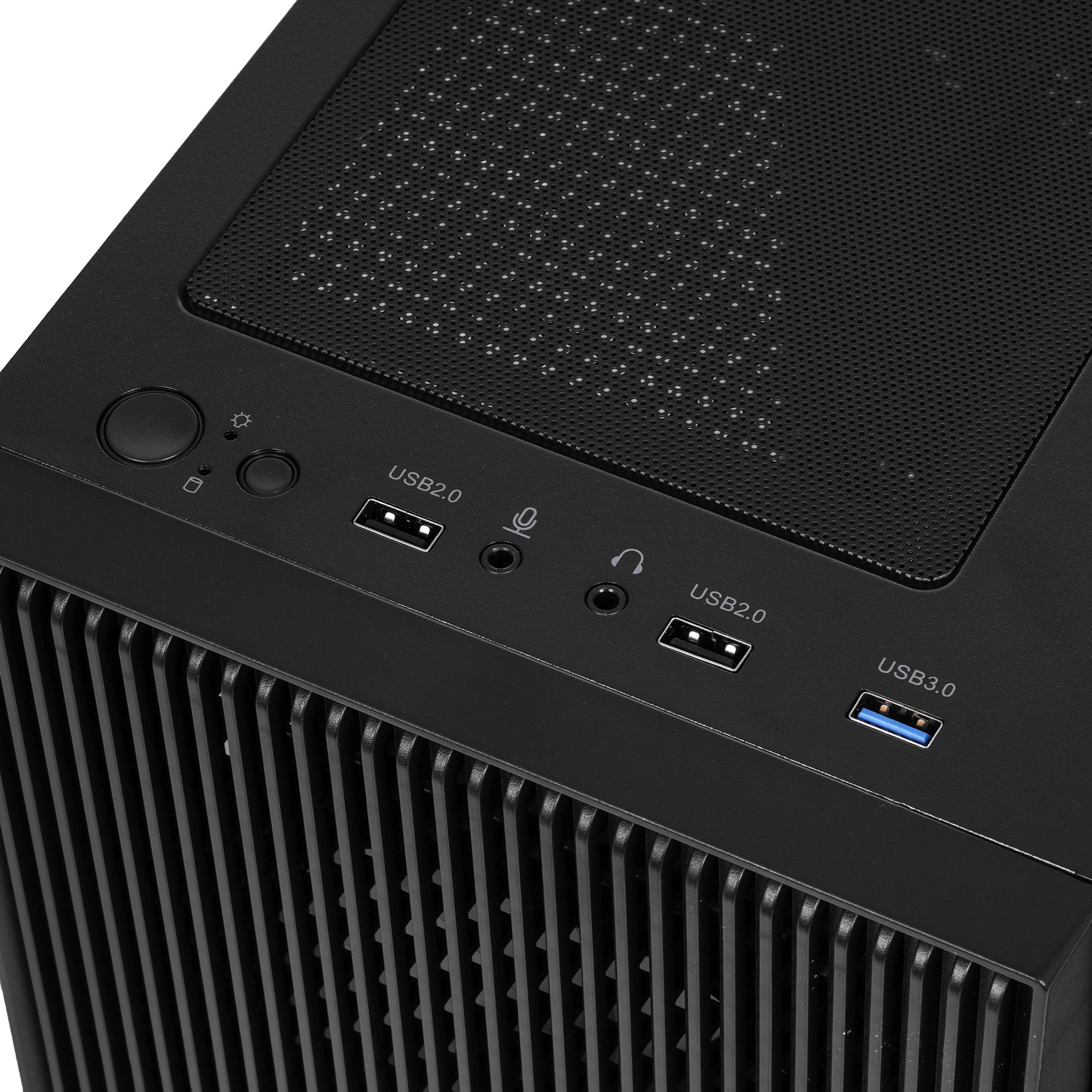 XASTRA Корпус A307M 3FRGB Black mATX/Mesh/ tempered glass / 3x 120mm FC120 FRGB fans/ A307M-3FC12BK