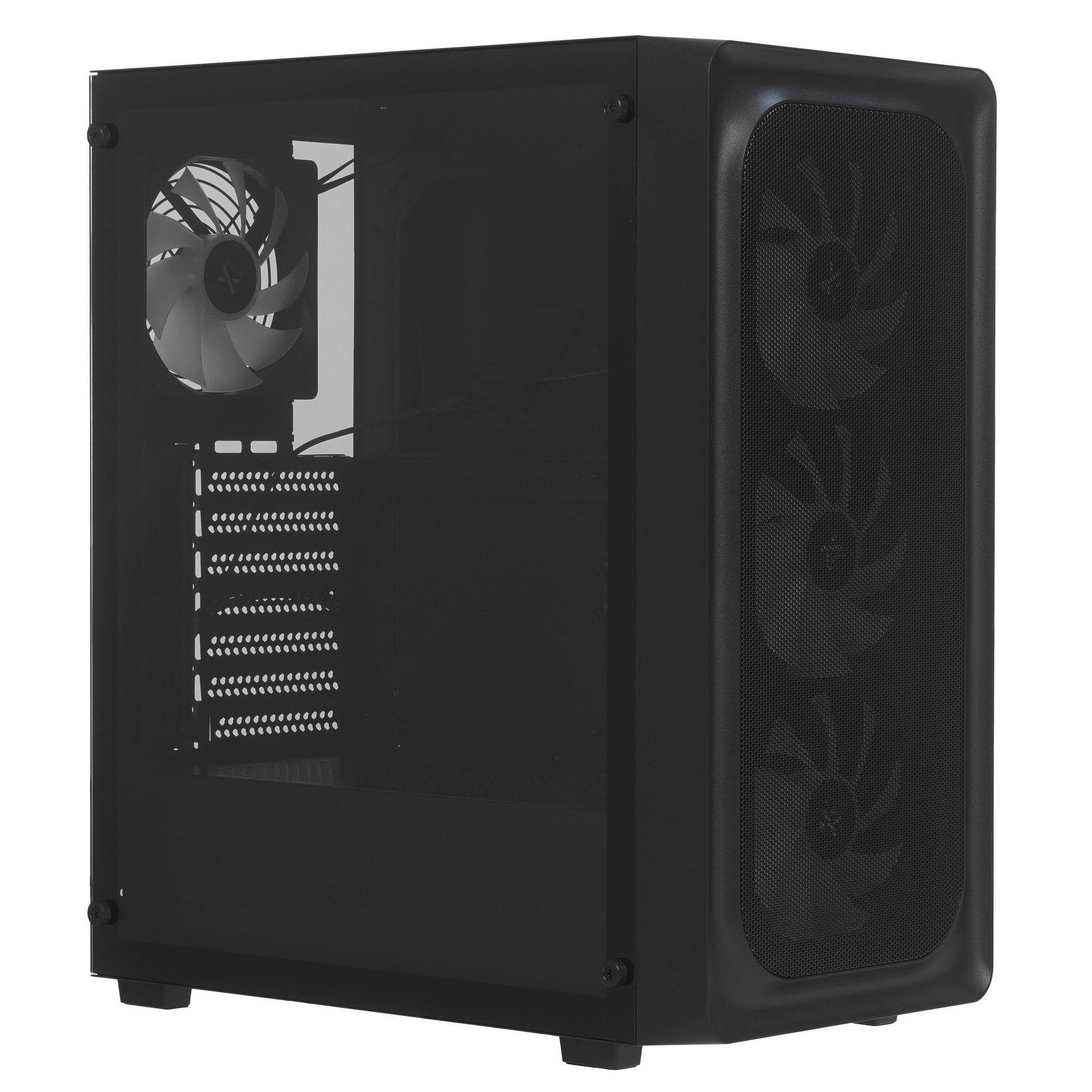 XASTRA Корпус A407 4ARGB Black ATX/Mesh/ tempered glass / 4x120mm ARGB PWM fans/ A407-4FC12A
