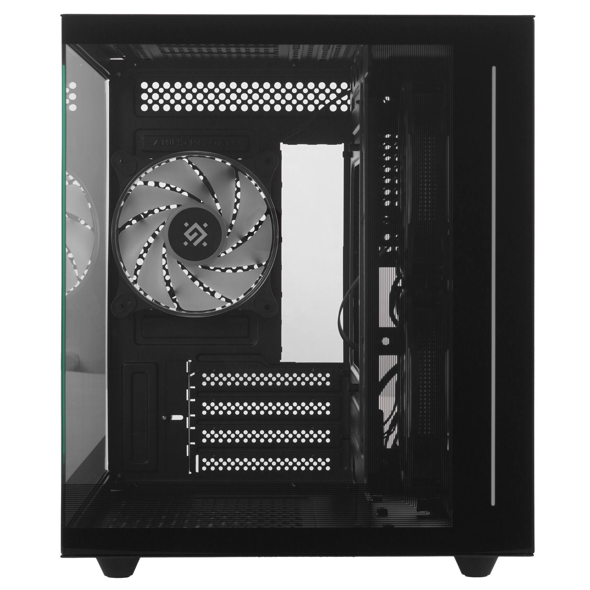 Корпус компьютерный DEFENDER NovaCube черный,mATX,3fan,switchM/BSynс