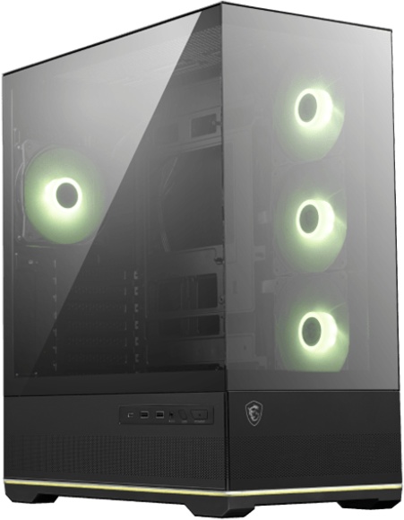Корпус MSI MAG Pano 110R PZ черный без БП ATX 6x120mm 7x140mm 2xUSB3.0 1xUSB3.1 audio AirDuct bott P