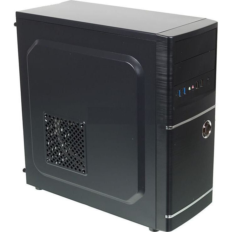 Компьютерный корпус Accord ACC-B301 черный без БП ATX 3x120mm 2xUSB2.0 2xUSB3.0 audio