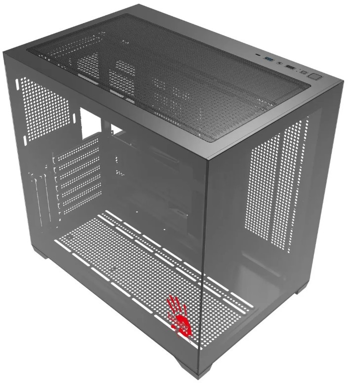 Корпус Bloody CC-122 черный без БП ATX 10x120mm 1xUSB2.0 1xUSB3.0 audio