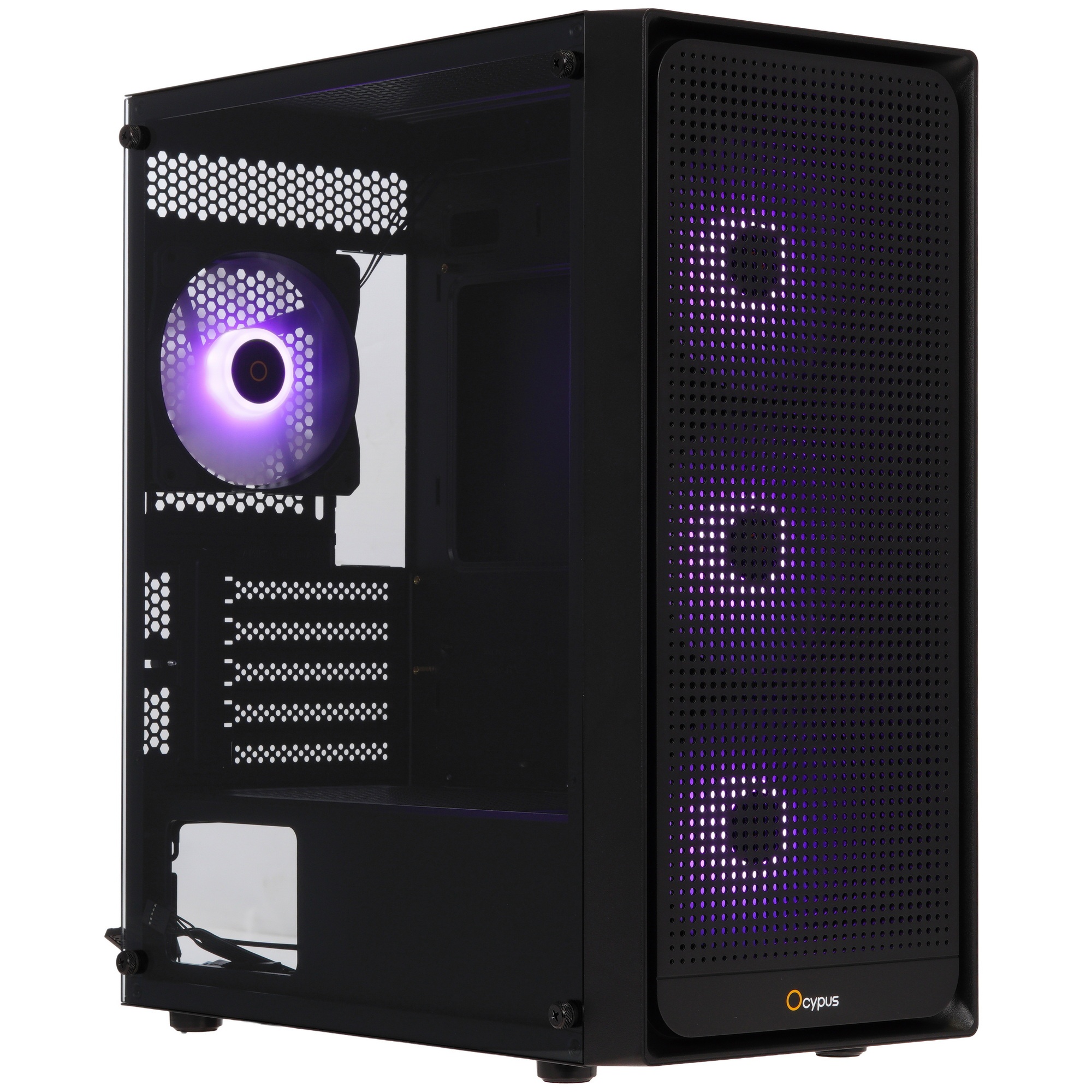 Компьютерный корпус Ocypus Gamma C50 BK ARGB, MATX, USB3.0*1+USB2.0*2, FRONT 3x120mm ARGB, REAR 1x12