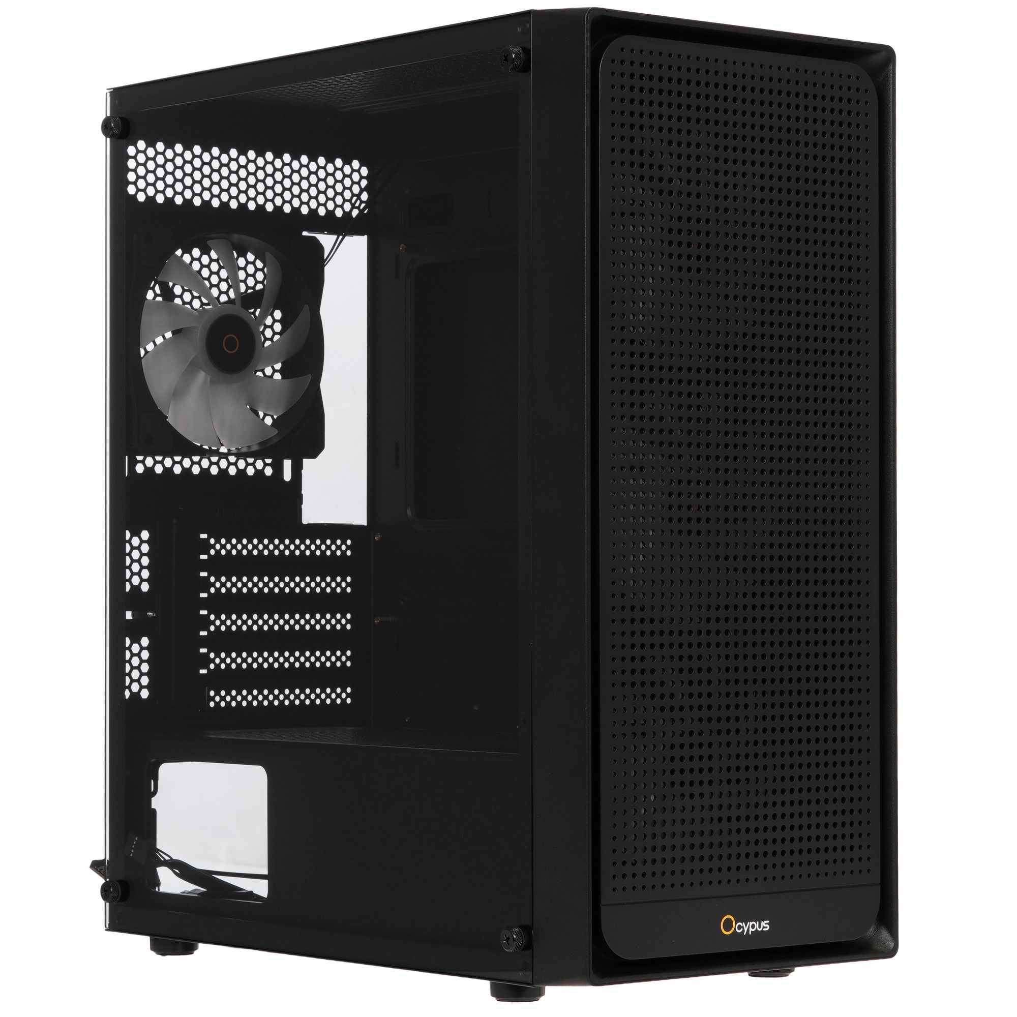 Компьютерный корпус Ocypus Gamma C50 BK ARGB, MATX, USB3.0*1+USB2.0*2, FRONT 3x120mm ARGB, REAR 1x12