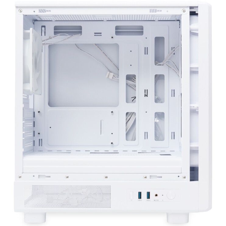 Компьютерный корпус  HSPD M310, Mesh Mini-tower, белый, TG, 0.4 SPCC, 3x120mm ARGB mATX, mITX 180/28