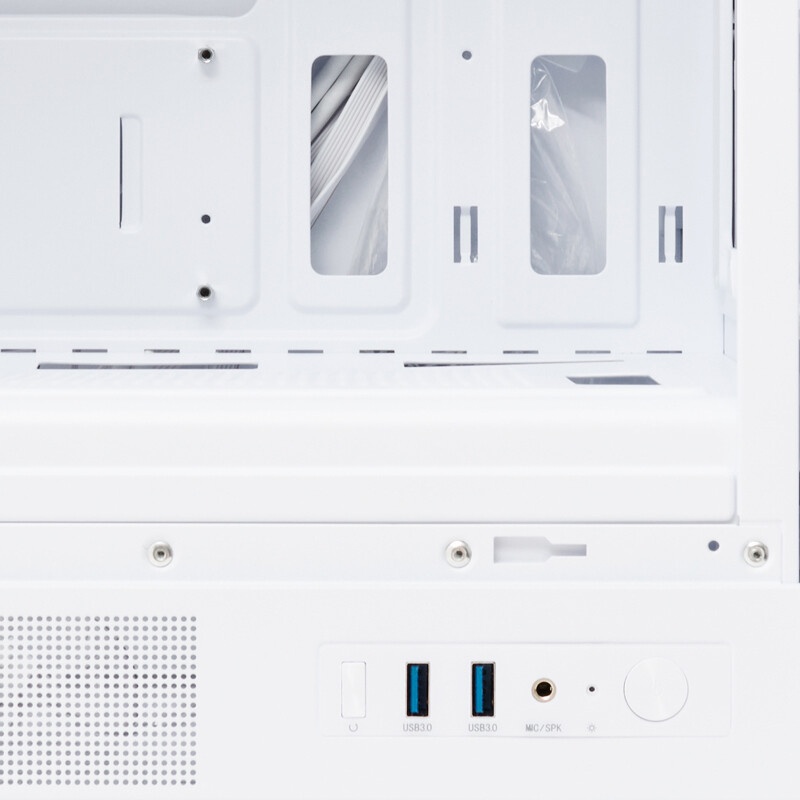 Компьютерный корпус  HSPD M310, Mesh Mini-tower, белый, TG, 0.4 SPCC, 3x120mm ARGB mATX, mITX 180/28
