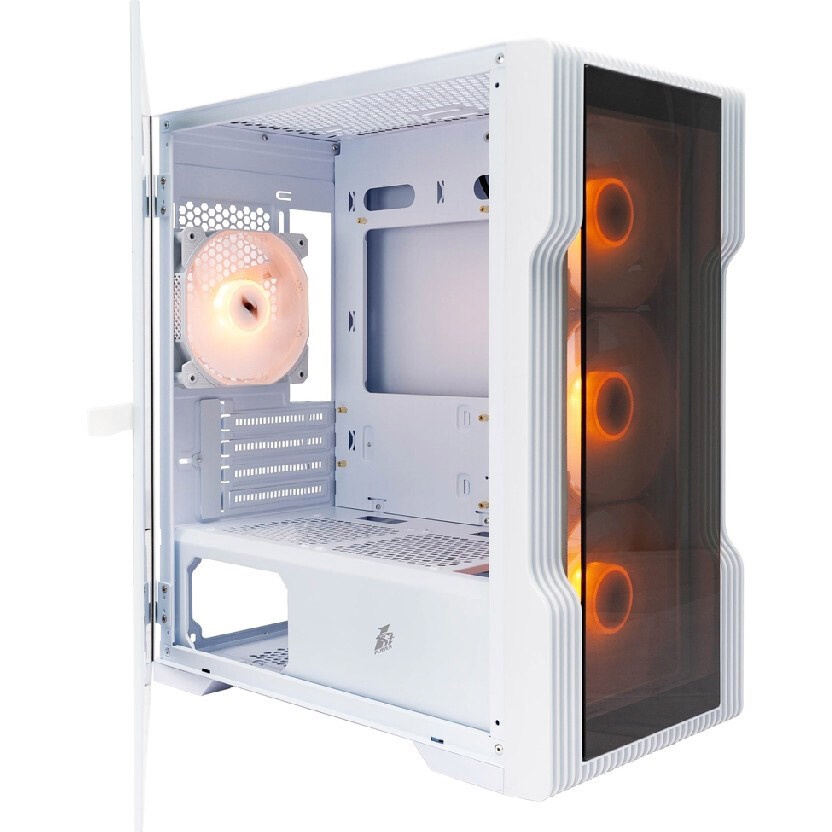 Компьютерный корпус  HSPD M310, Mesh Mini-tower, белый, TG, 0.4 SPCC, 3x120mm ARGB mATX, mITX 180/28