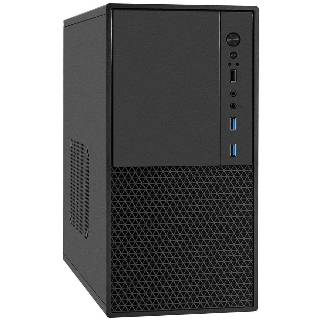Корпус Minitower ExeGate BAA-308MU2-AAA400 (mATX, БП AAA400 с вент. 8см, 1*USB+2*USB3.0, HD Audio, ч