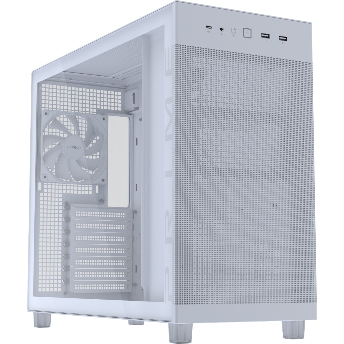 Корпус ПК без блока питания/ Case Fractal Design Epoch TG Clear Tint, Midi-Tower, 3x120mm, 2xUSB-A 3