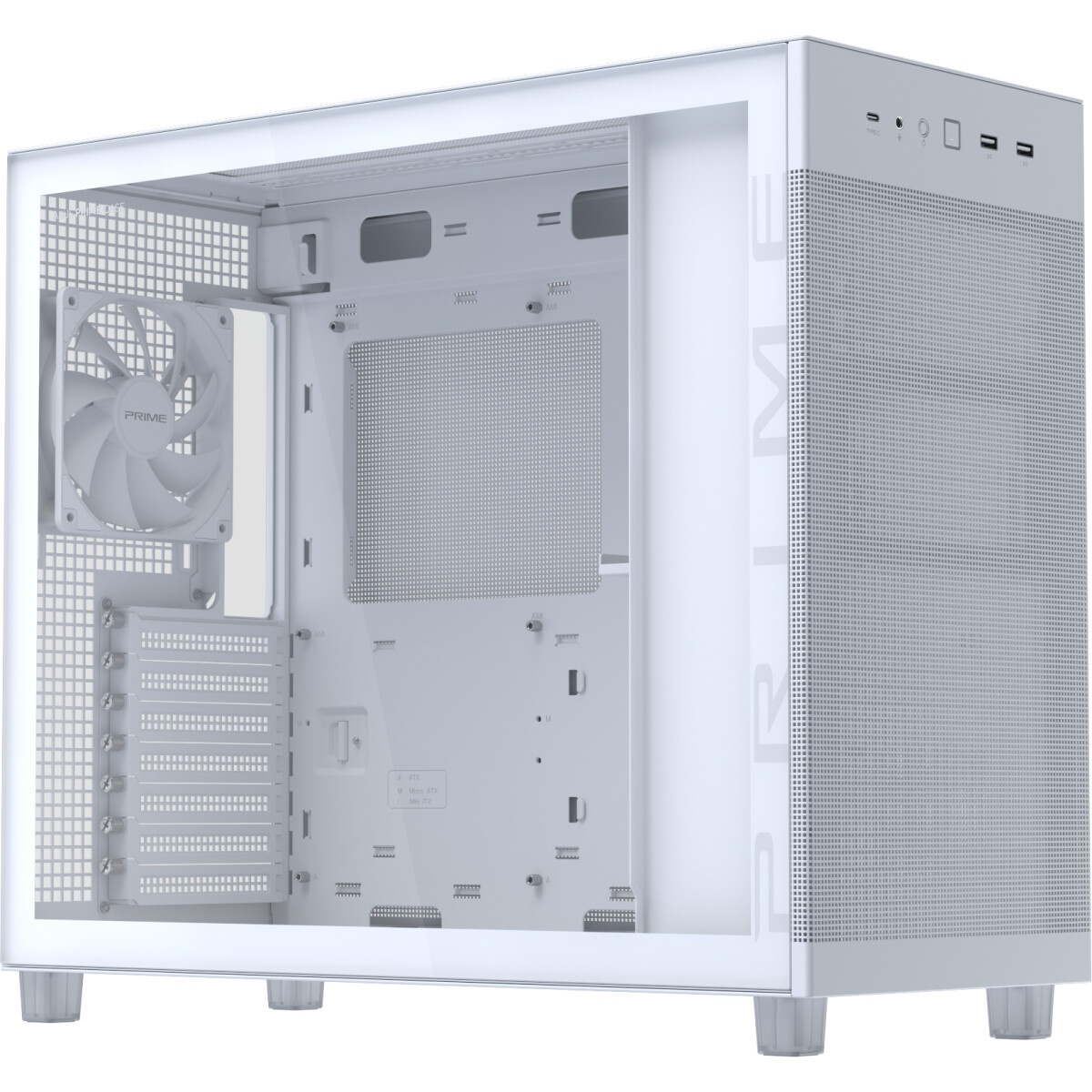 Корпус ПК без блока питания/ Case Fractal Design Epoch TG Clear Tint, Midi-Tower, 3x120mm, 2xUSB-A 3