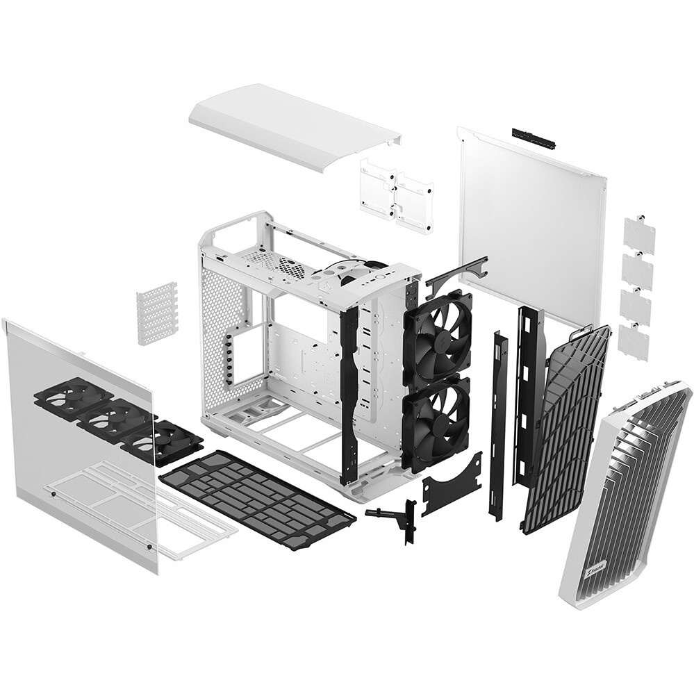 Корпус ПК без блока питания/ Case Fractal Design Epoch TG Clear Tint, Midi-Tower, 3x120mm, 2xUSB-A 3