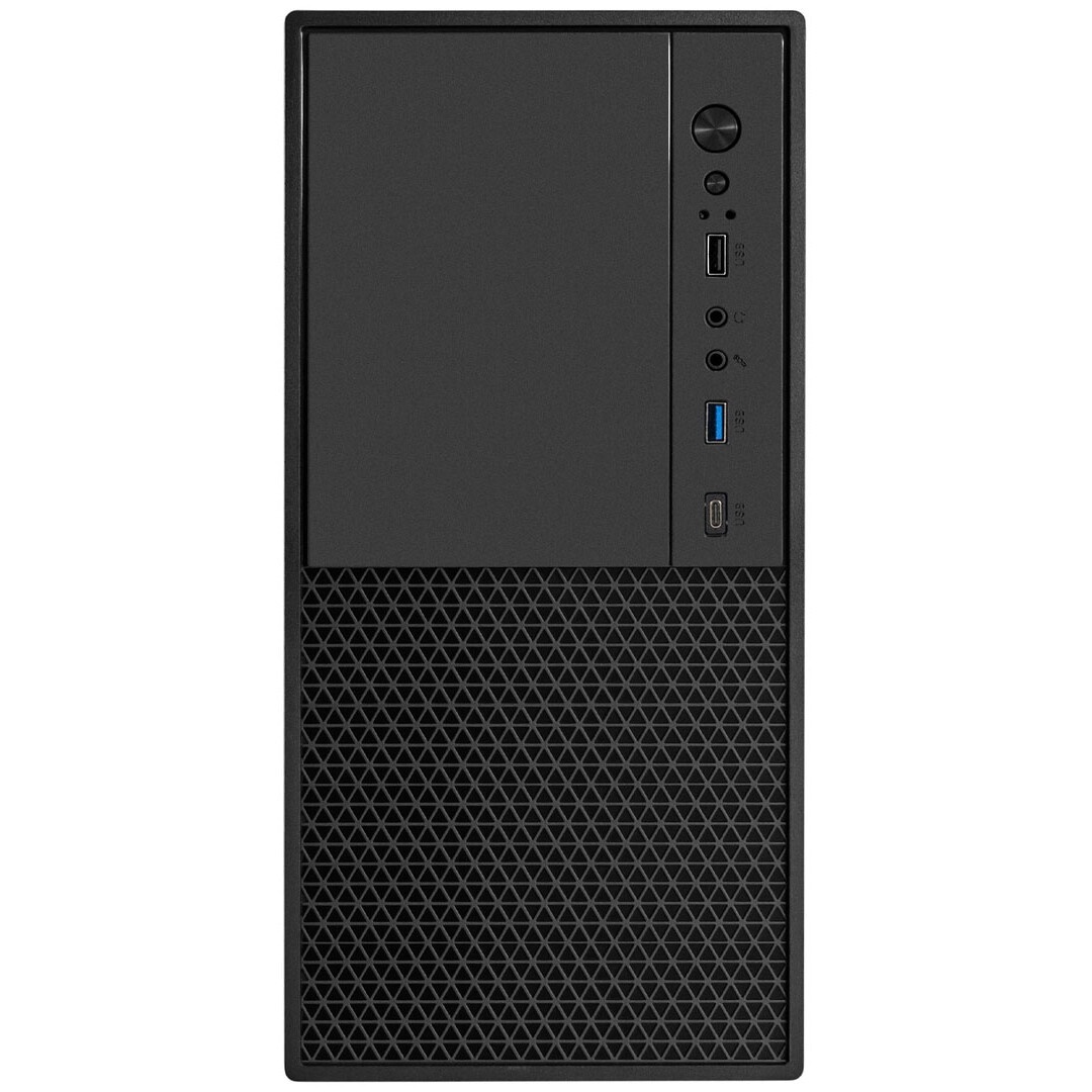 Корпус Minitower ExeGate BAA-308MUC-UNS350 (mATX, БП UNS350 с вент. 12см, 1*USB+1*USB3.0+1*TypeC, HD