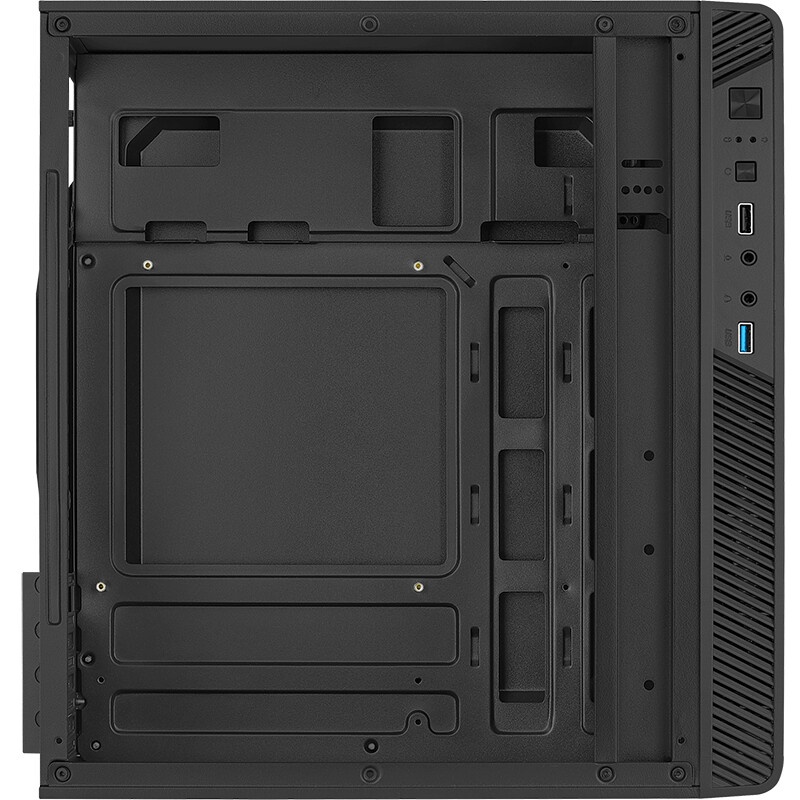 Компьютерный корпус Accord ACC-H1851 черный без БП ATX 4x120mm 1xUSB3.0 1xUSB3.1 audio