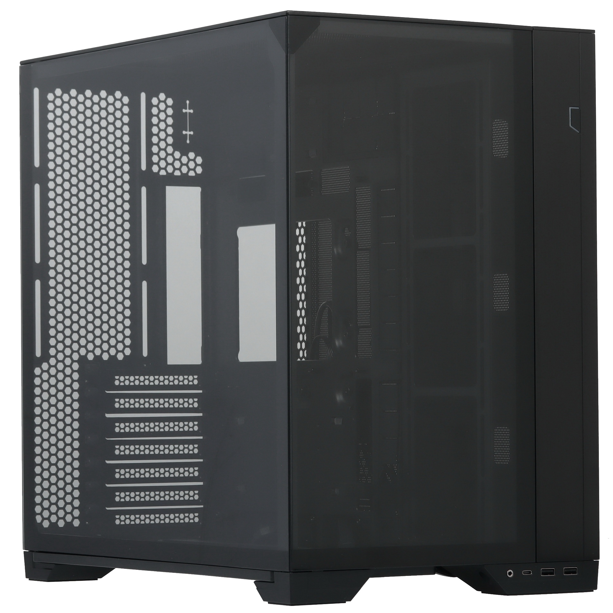 Компьютерный корпус Lian-Li O11 Vision Compact черный без БП ATX 8x120mm 2x140mm 2xUSB3.0 audio