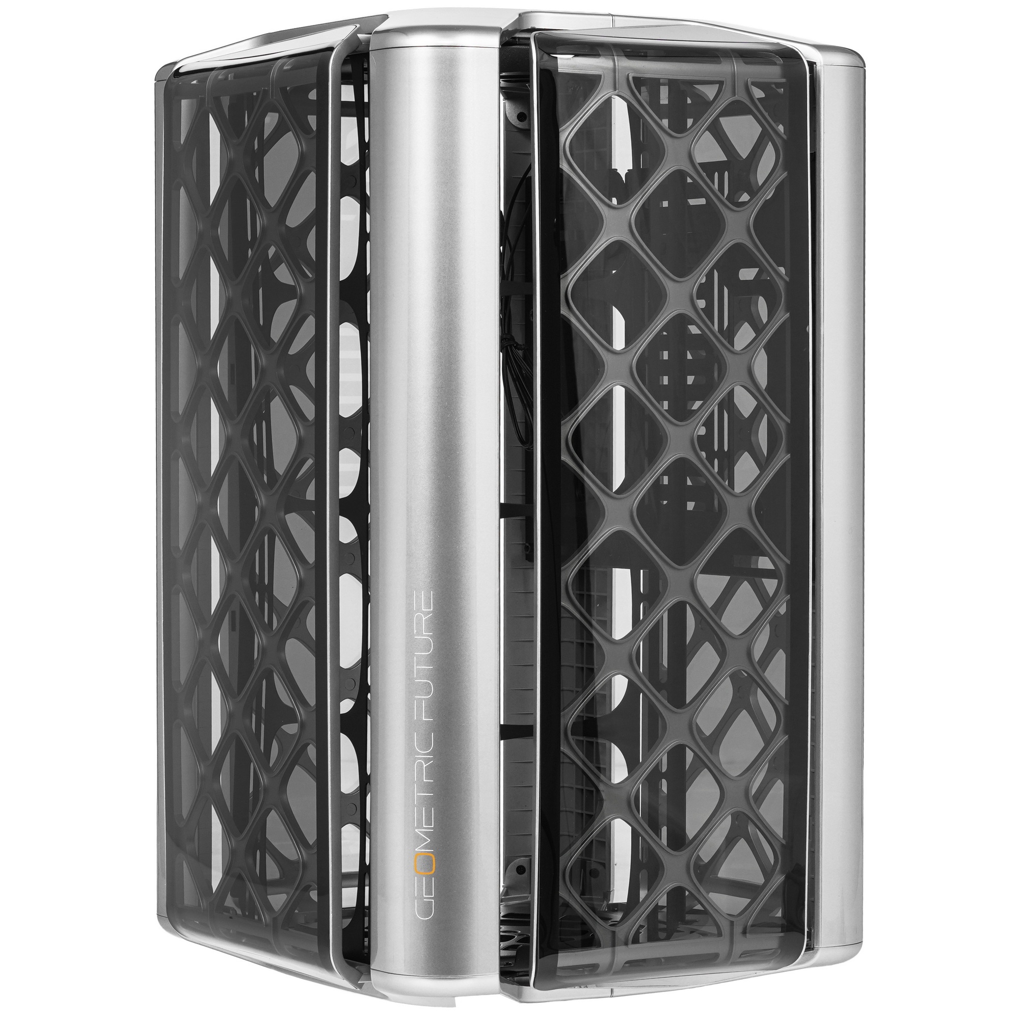 Корпус ПК без блока питания/ Case Geometric Future Model 2 The Ark, Midi-Tower, TG, no fans, 3xUSB-A