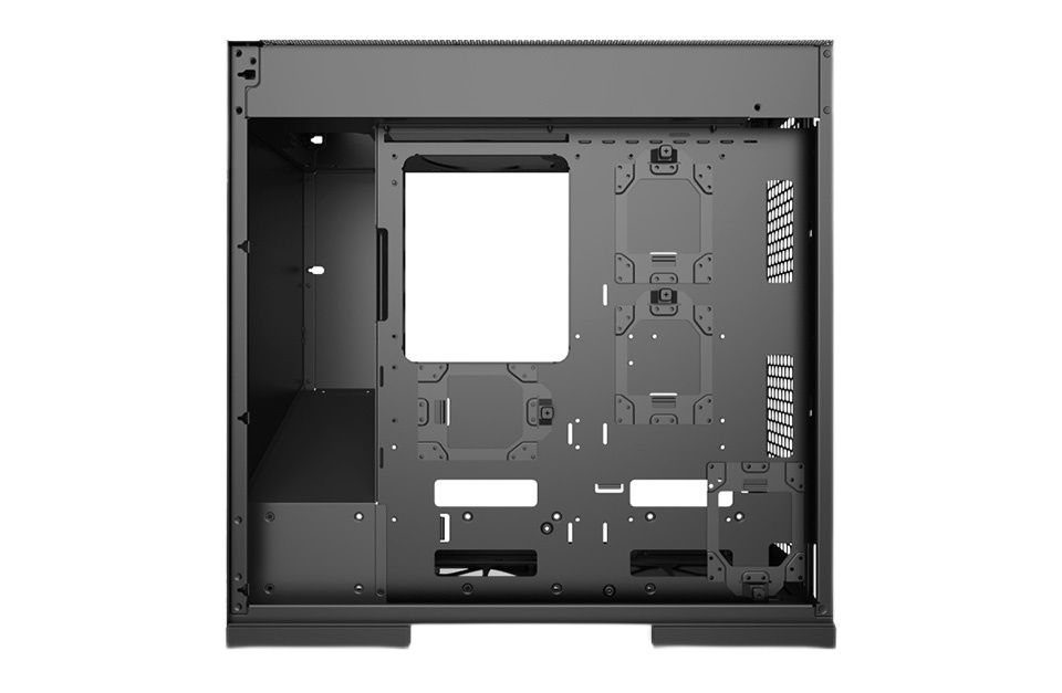 Корпус ПК без блока питания/ Case Geometric Future Model 8 Dharma, Midi-Tower, TG, no fans, 2xUSB-A