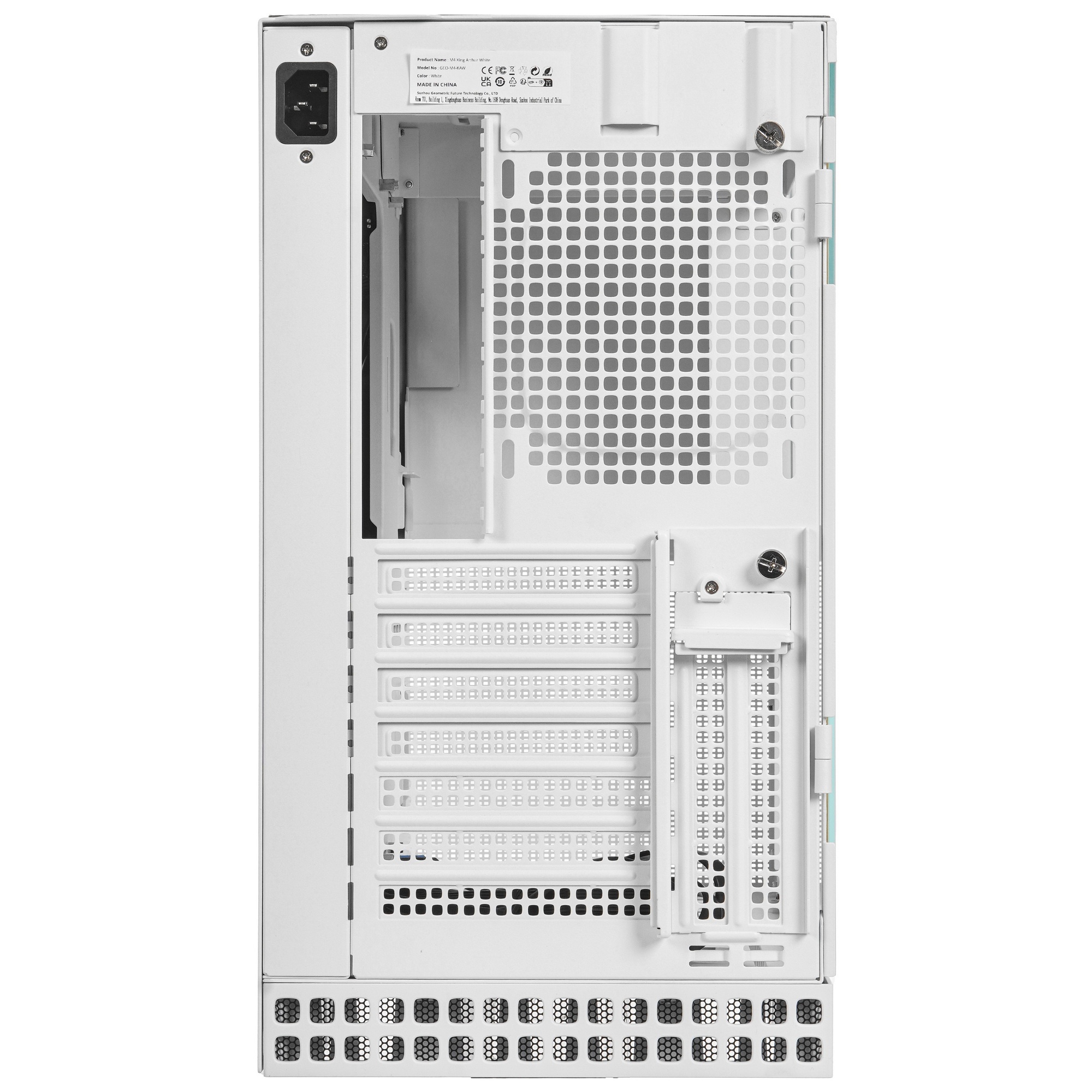 Корпус ПК без блока питания/ Case Geometric Future Model 4 King Arthur, Midi-Tower, TG, no fans, 2xU
