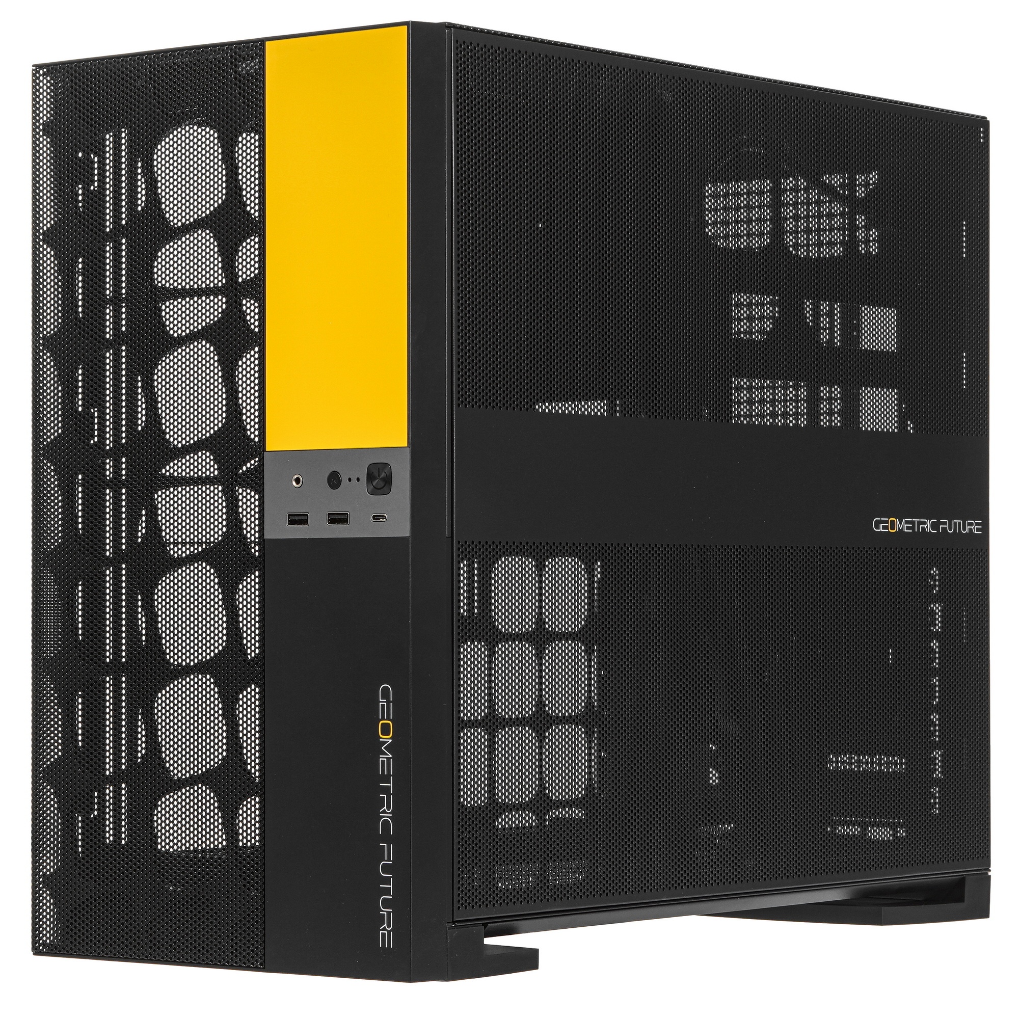 Корпус ПК без блока питания/ Case Geometric Future Model 5 Vent, Midi-Tower, TG, no fans, 2xUSB-A 3.