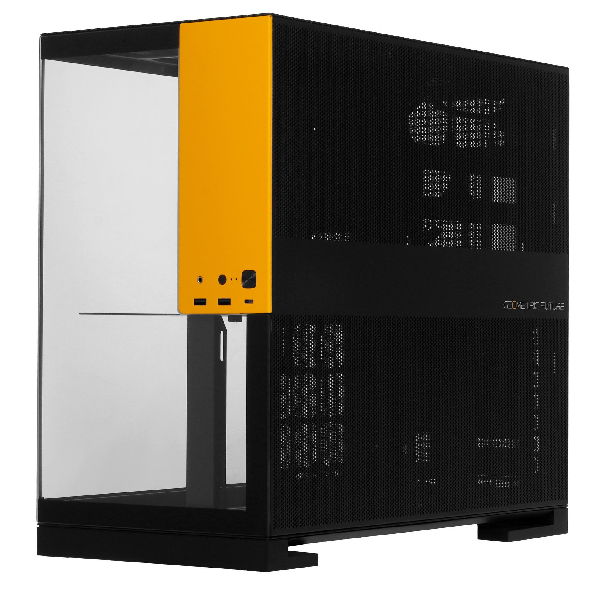 Корпус ПК без блока питания/ Case Geometric Future Model 5, Midi-Tower, TG, no fans, 2xUSB-A 3.0, 1x