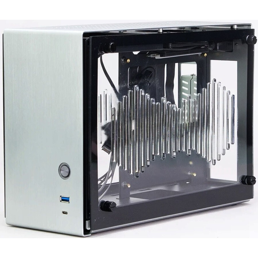 Корпус без блока питания/ Case JONSBO TK-0 White, Desktop SFF, TG, no fan, 1xUSB-A 3.2 + 1xUSB-C 3.2