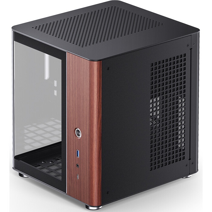 Корпус без блока питания/ Case JONSBO TK-0 White, Desktop SFF, TG, no fan, 1xUSB-A 3.2 + 1xUSB-C 3.2