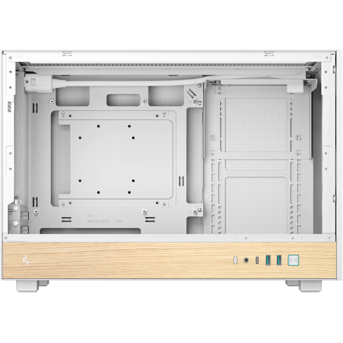 Корпус без блока питания/ Case JONSBO TK-0 White, Desktop SFF, TG, no fan, 1xUSB-A 3.2 + 1xUSB-C 3.2
