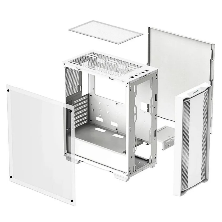 Корпус ПК без блока питания Deepcool CC560 WH Limited, Midi-Tower, TG, no fans, 1xUSB-A 3.0, 1xUSB 2