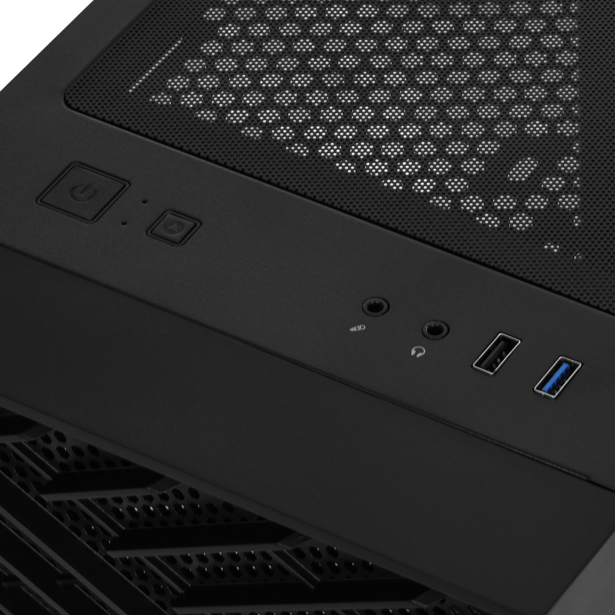 Компьютерный корпус Zircon Tropez BK без БП (Midi Tower,ATX,Черн,1*USB3.0,1*USB2.0)