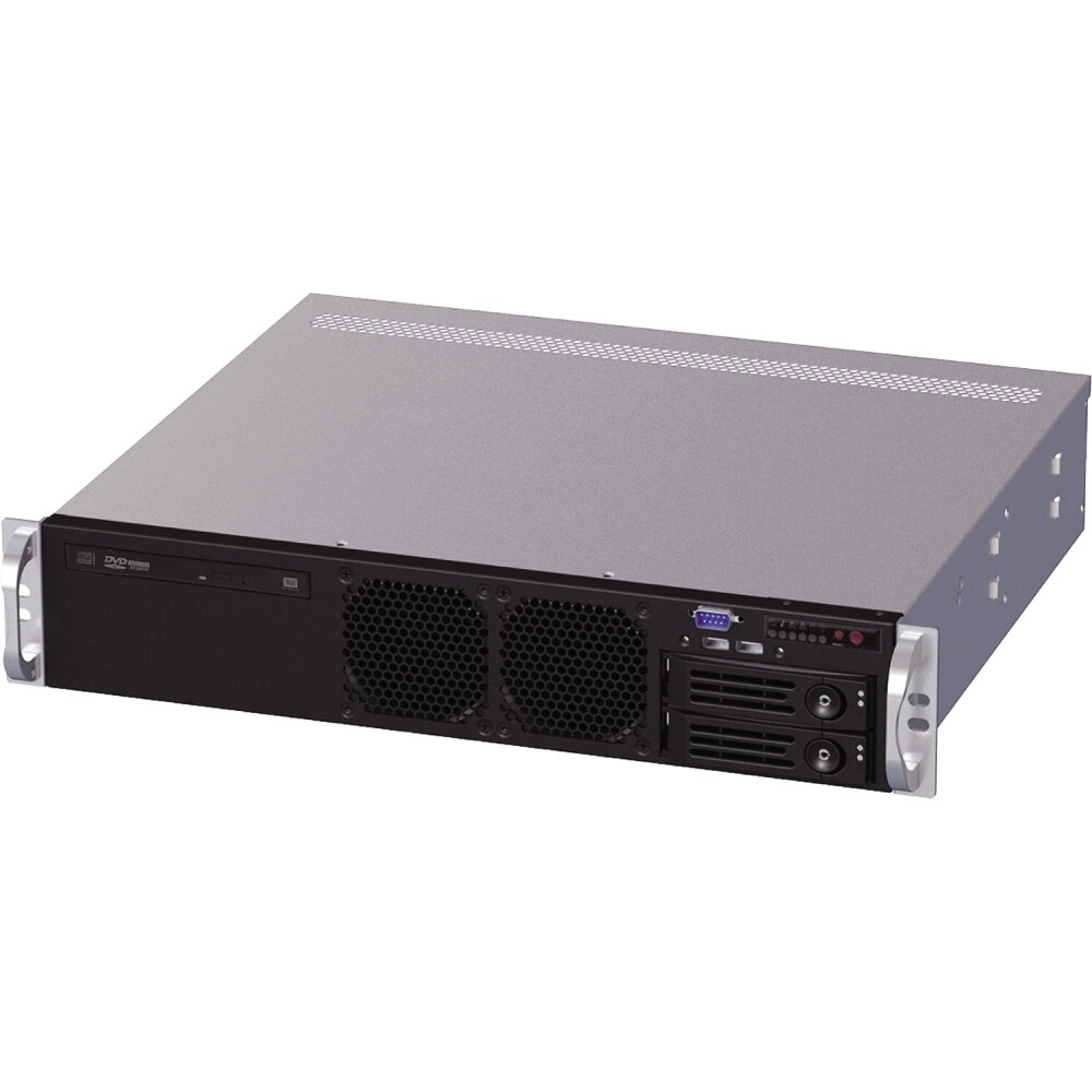 Серверный корпус 2U short chassis, 2*3.5'' swappable HDD tray, 2*3.5'' internal HDD bay