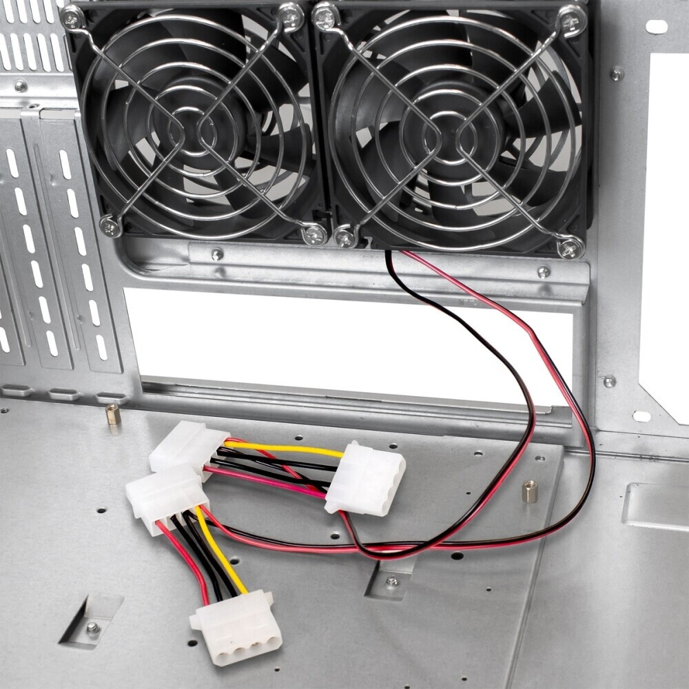 Серверный корпус 2U short chassis, 2*3.5'' swappable HDD tray, 2*3.5'' internal HDD bay
