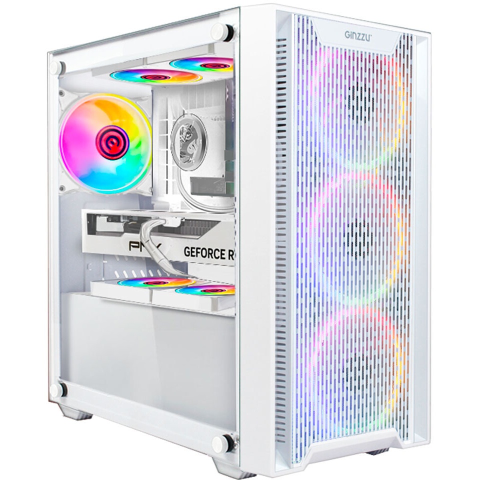 Компьютерный корпус Ginzzu CL620 mATX FAN 4*12FRGb