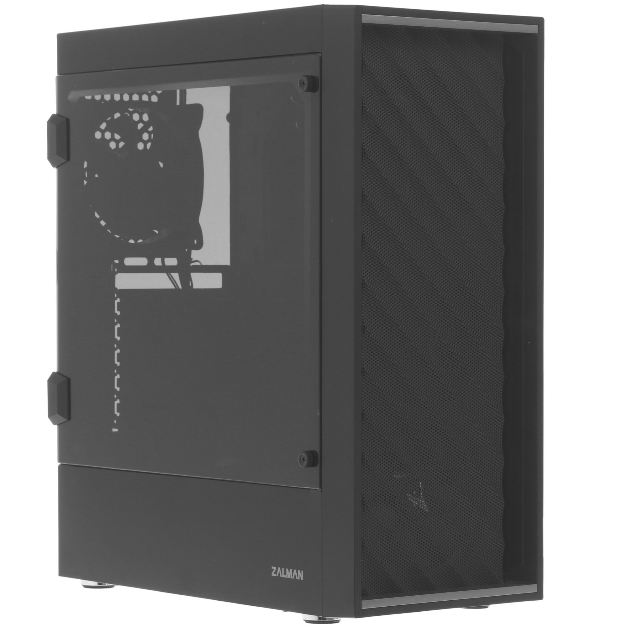 Компьютерный корпус ZALMAN T7, ATX, BLACK, WINDOW, 2xCOMBO (3.5" or 2.5"), 4x2.5", 2xUSB2.0, 1xUSB3.