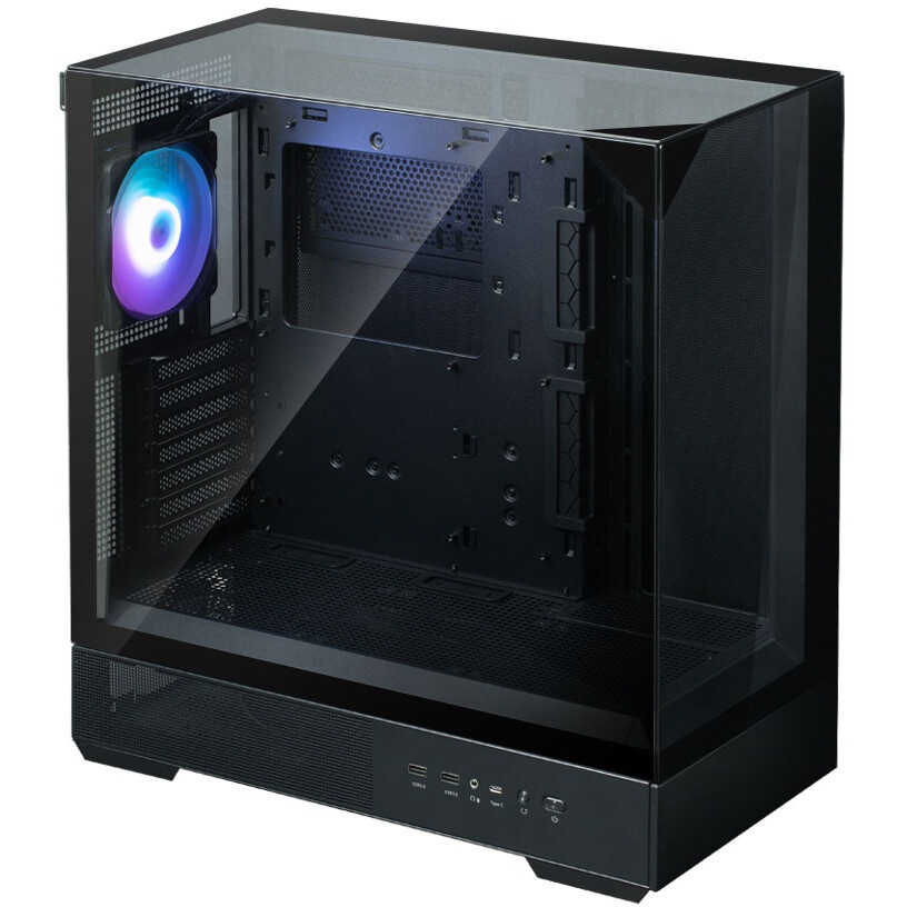 Компьютерный корпус ZALMAN S5, ATX, BLACK, WINDOW, 2xCOMBO (3.5" or 2.5"), 4x2.5", 2xUSB2.0, 1xUSB3.