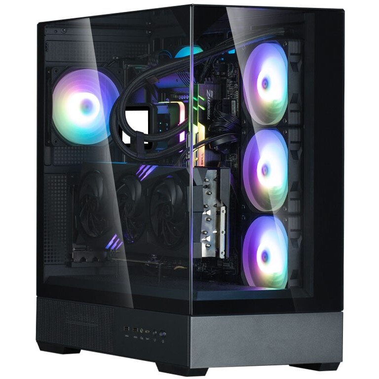 Компьютерный корпус ZALMAN S5, ATX, BLACK, WINDOW, 2xCOMBO (3.5" or 2.5"), 4x2.5", 2xUSB2.0, 1xUSB3.