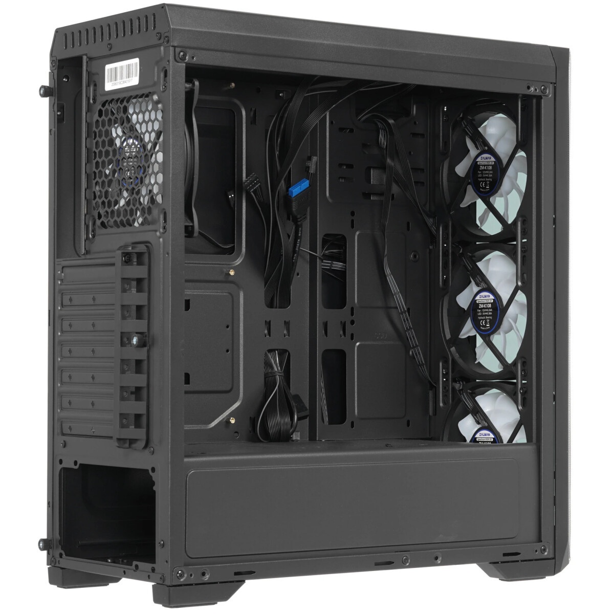 Компьютерный корпус ZALMAN S5, ATX, BLACK, WINDOW, 2xCOMBO (3.5" or 2.5"), 4x2.5", 2xUSB2.0, 1xUSB3.