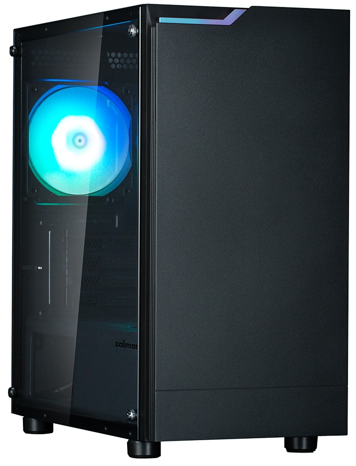 Компьютерный корпус ZALMAN T4 PLUS, MATX, BLACK, WINDOW, 1 x Combo (3.5'' or 2.5''), 1x3.5'', 2x2.5"