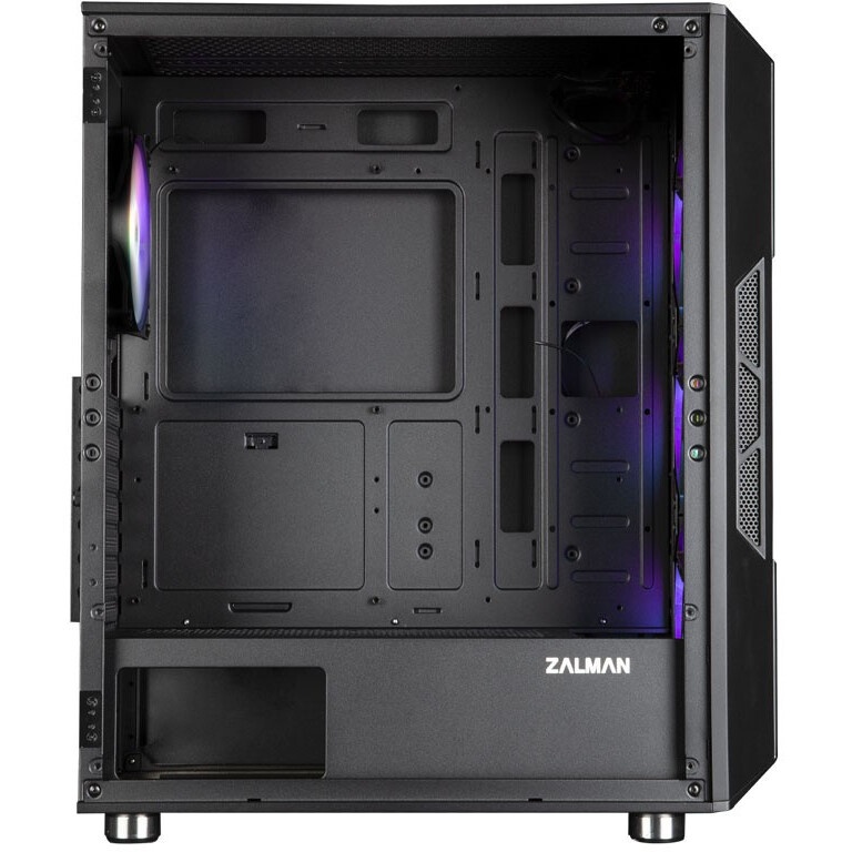 Компьютерный корпус MidiTower Zalman S3 TEMPERED GLASS WINDOW black