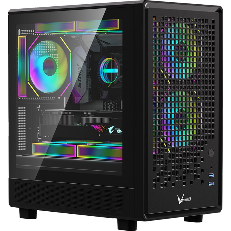 Компьютерный корпус AeroCool / Formula Air Mesh G4 черный без БП mATX 1x120mm 1xUSB2.0 1xUSB3.0 audi