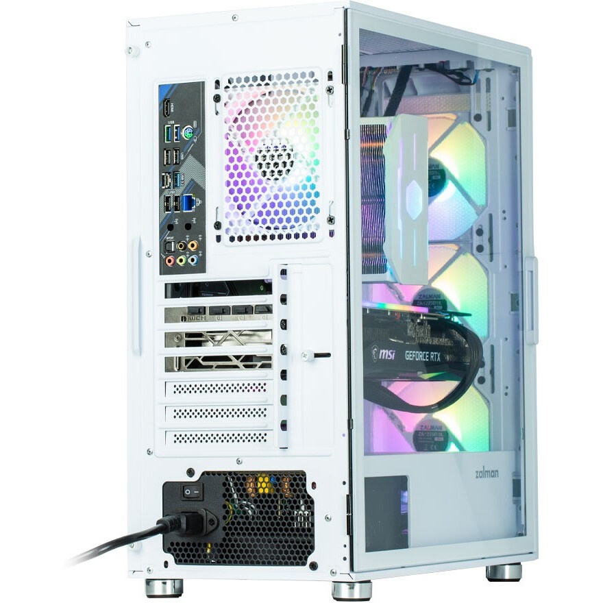 Компьютерный корпус MidiTower Zalman I3 NEO white (ATX, front mesh, USB2.0 x1, USB3.0x2, 4x120mm RGB
