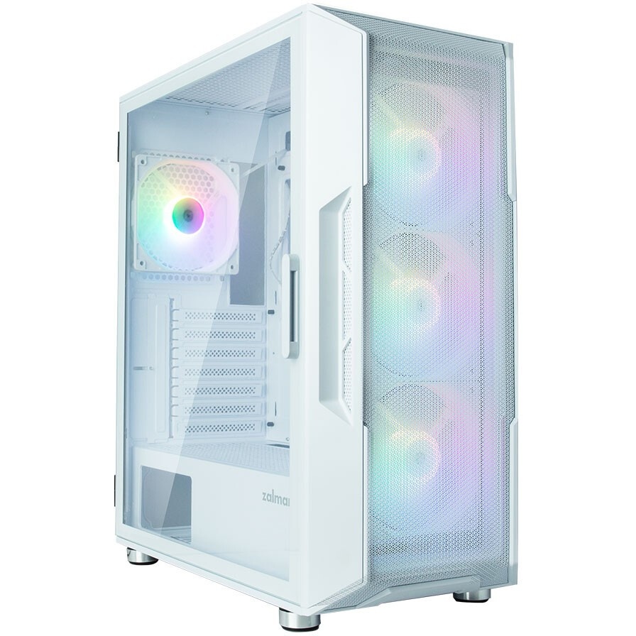 Компьютерный корпус MidiTower Zalman I3 NEO white (ATX, front mesh, USB2.0 x1, USB3.0x2, 4x120mm RGB