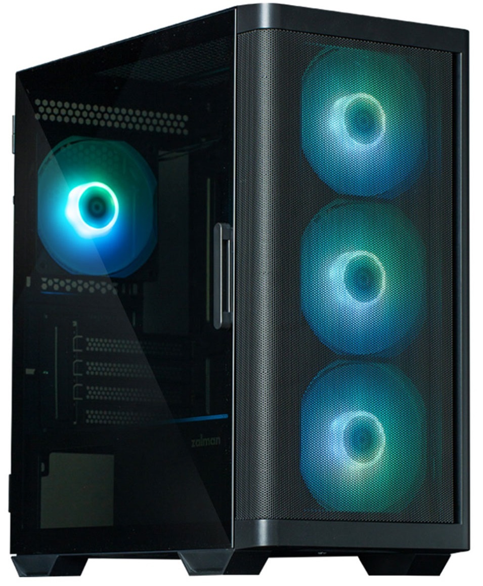 Компьютерный корпус ZALMAN M4, MATX, BLACK, WINDOW, 1xCombo (3.5'' or 2.5''), 1x3.5", 2x2.5", 1xUSB2