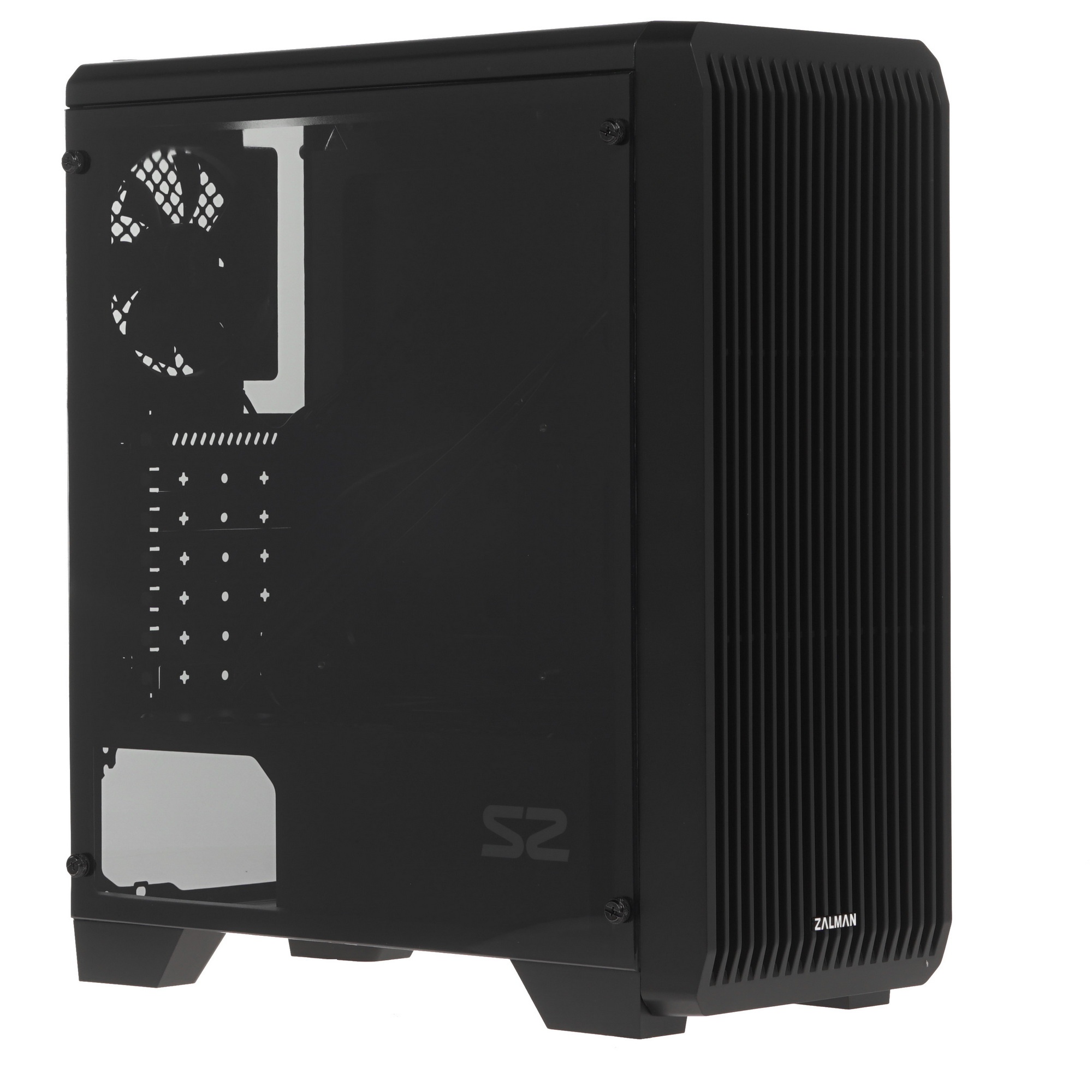 Компьютерный корпус Zalman S2 черный без БП ATX 2x120mm 2xUSB2.0 1xUSB3.0 audio bott PSU
