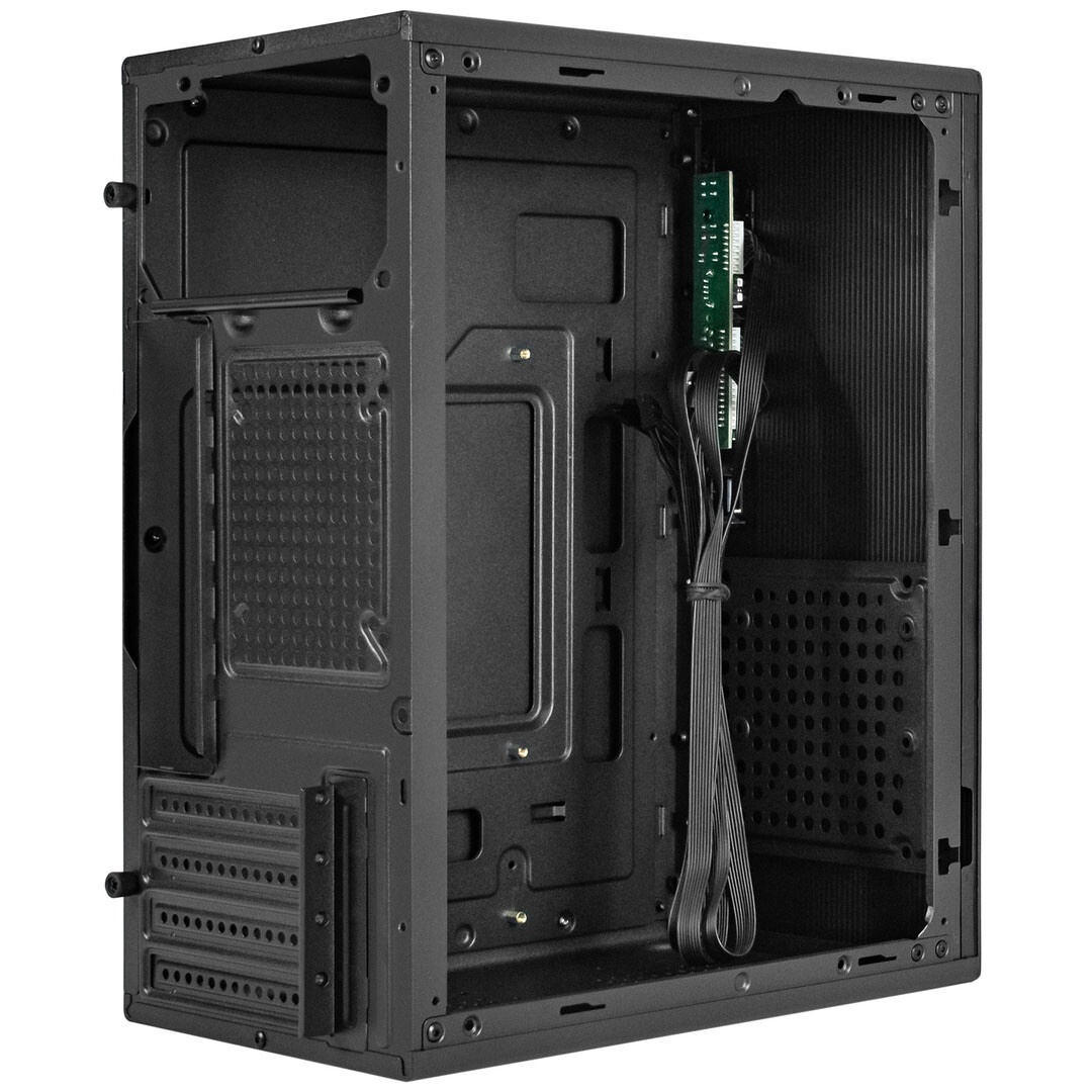 Компьютерный корпус Minitower ExeGate BAA-303U (mATX, без БП, 2*USB+1*USB3.0, HD Audio, черный)