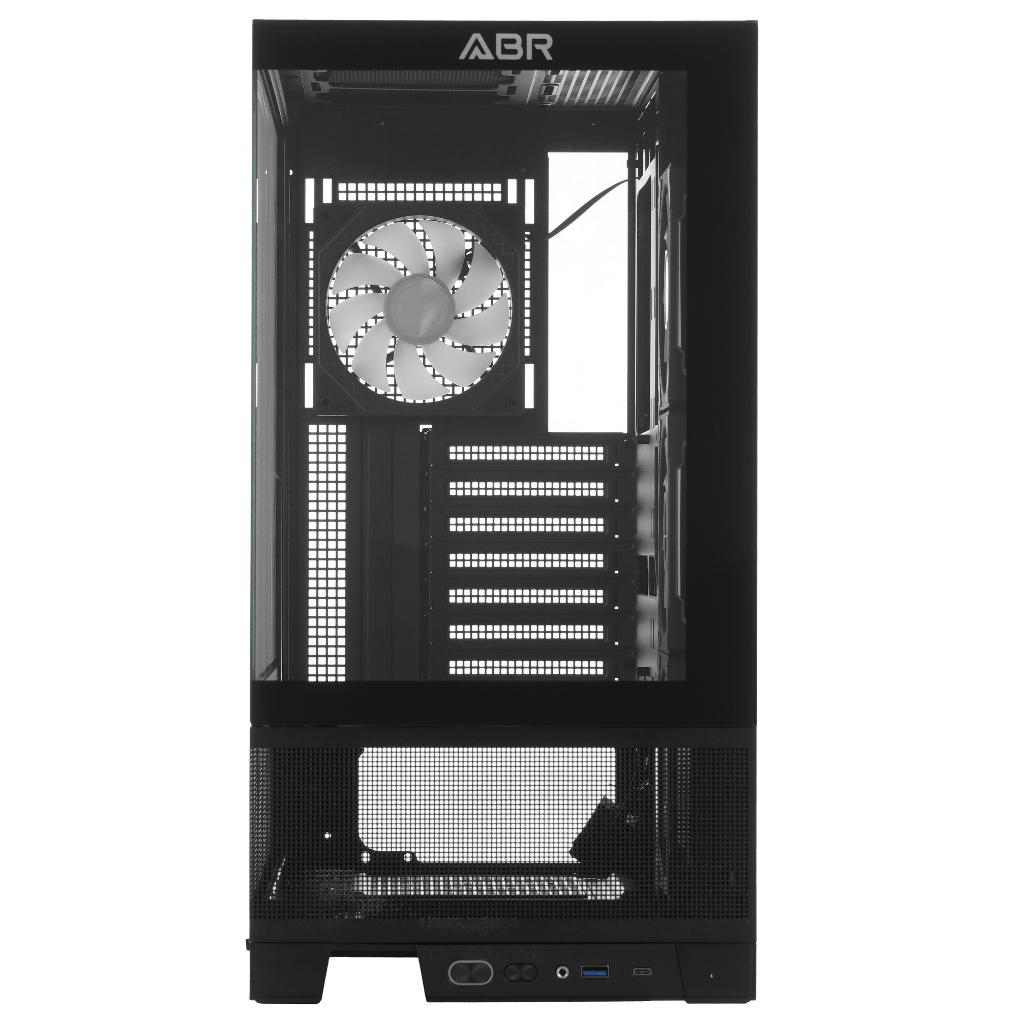 Компьютерный корпус ABR MINI PRO (1*USB 3.0, 1*USB Type-C, HD Audio, 4xRGB Fan, ATX, Micro-ATX, ITX)